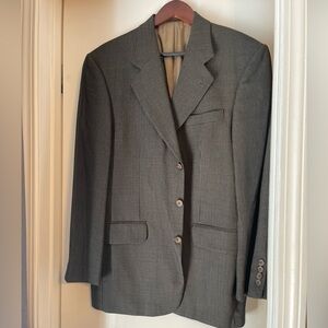 Oscar de la Renta Vintage 100% wool Black Houndstooth 40R Sport Jacket